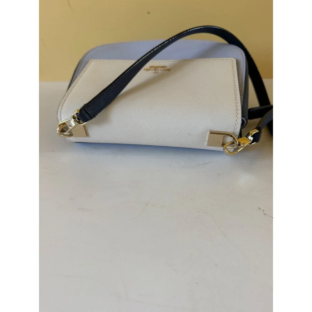 Kate Spade Brydie Tile Blue White Crossbody Bag Leather Preppy